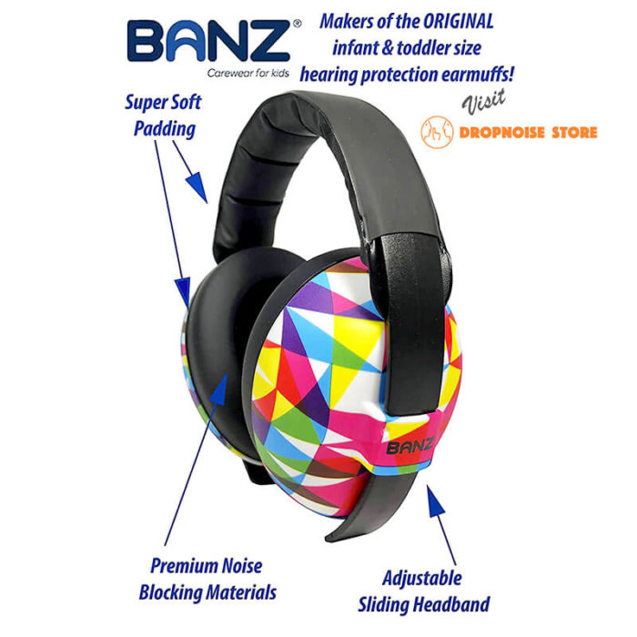 New BANZ BABY Ear Muffs Infant Hearing Protection 