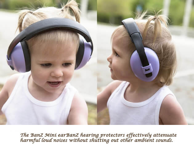 Baby Banz Ear muffs Baby Lilac purple 0-2 years New 