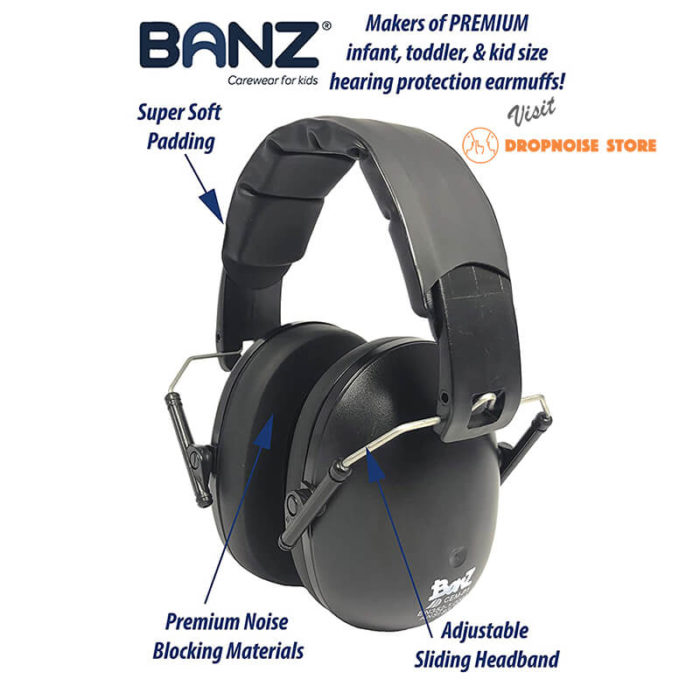 Banz Hearing Protection Earmuff, -10 YEARS Dropnoise Store