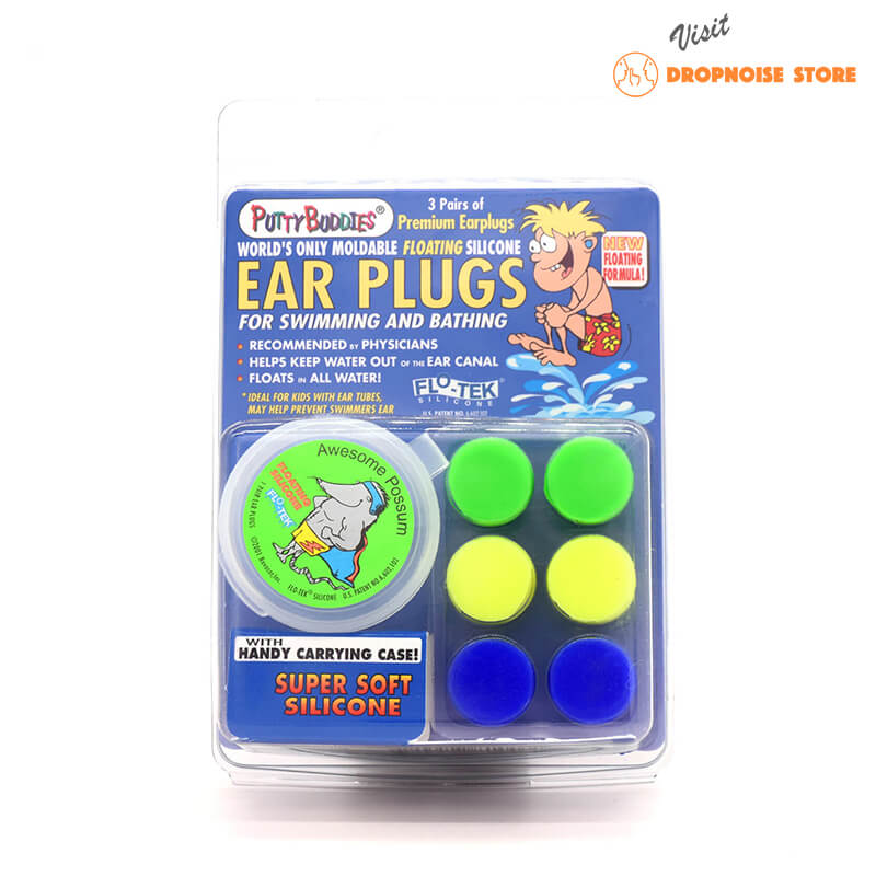 Putty Buddies Silicone Moldable Ear Plugs Single Pairs Original & Floating 