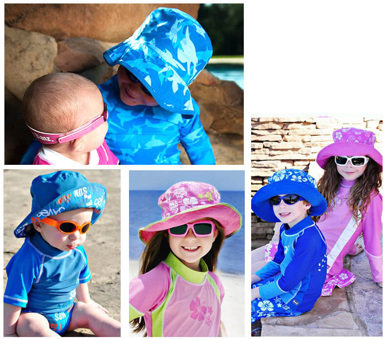 NNS007E-7-BabyBanz Baby Fin Frenzy UV Reversible Hats - dropnoise